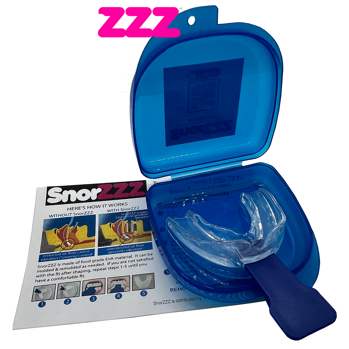 SnorZZZ - 3 Devices for $59.98 = 3 Complete Sets (SAVE 20%) and get FREE Shipping!